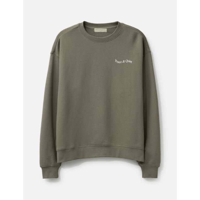 Museum Of Peace & Quiet �� Wordmark Crewneck Men Clay �� ��󥺥ե��å���� �ȥåץ� �������å� �ȥ졼��...