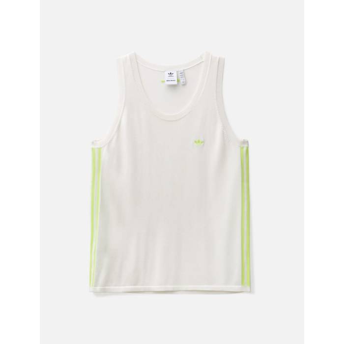 楽天スニケスアディダス Adidas Originals 【 Wales Bonner Knit Vest Unisex Chalk White / Semi Frozen Yellow 】 ニット ベスト メンズファッション トップス ニット セーター ユニセックス 白色 ホワイト yellow 黄色・イエロー