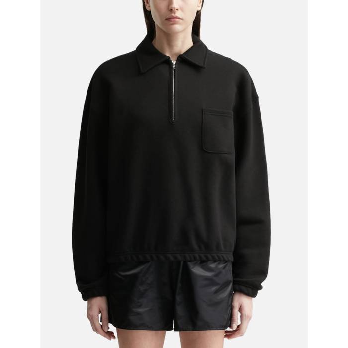 Nothing Written �� Pond Quarter Zip Pullover Women Black �� ��ǥ����� ���� �֥�å�