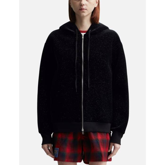 Pushbutton �� Black Rabbit Ear Zip-Up Hoodie Women Black �� ���� �֥�å� �ա��ǥ��� �ѡ����� ��ǥ�...