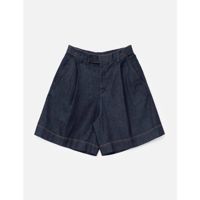ブランド名Dhruv Kapoor性別Men(メンズ)商品名Light Denim Pleated Shortsカラー・Blue