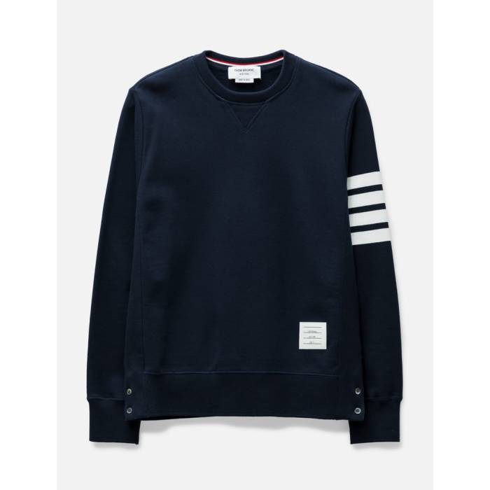 Rakuten - トム ブラウン Thom Browne 【 Loopback Jersey Knit 4-Bar Crewneck Sweatshirt Men Navy 】 ジャージ ニット スウェット トレーナー メンズ 紺色 ネイビー