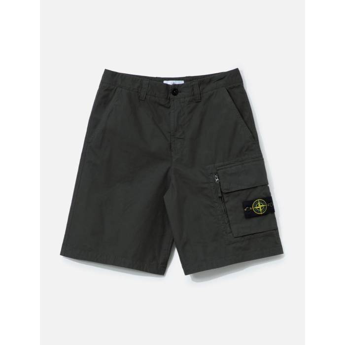 ストーンアイランド Stone Island 【 Canvas Weave Cotton Shorts Men V0062 - Lead Grey 】 ショーツ ..