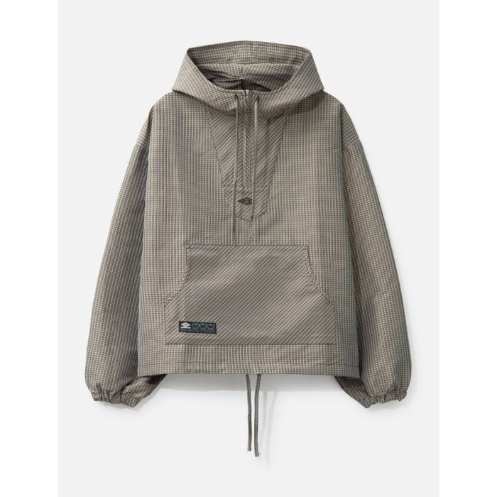 アンブロ Umbro 【 X Slam Jam Masked Check Anorak Men Beige / Black 】 ジャム アノラック メンズ ベージュ 黒色 ブラック
