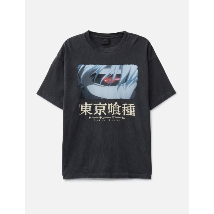 The Sugar Punch 【 Tokyo Ghoul Short Sleeve T-Shirt (Kaneki Back Born) Men Black 】 Sleeve スリーブ Tシャツ メンズ 黒色 ブラック