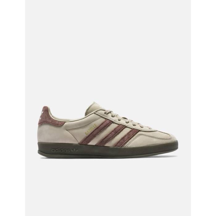 アディダス Adidas Originals 【 Gazelle Indoor Shoes Men Trace Khaki/ Fox Brown/ Ftwr White 】 ガゼル シューズ 運動靴 メンズ カーキ フォックス 茶色 ブラウン 白色 ホワイト