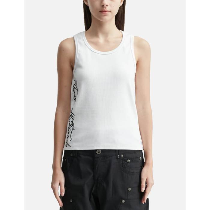 Thought We Friends 【 "Callum" Everyday Tank Top Unisex White 】 タンクトップ ユニセックス 白色 ホワイト