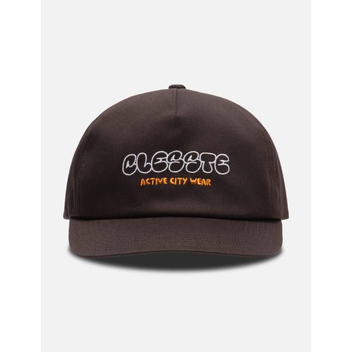Clesste 【 "Bubble Logo" Active City Trucker Cap Unisex Brown X White 】 シティ トラッカー キャップ 帽子 ユニセックス 茶色 ブラウン 白色 ホワイト