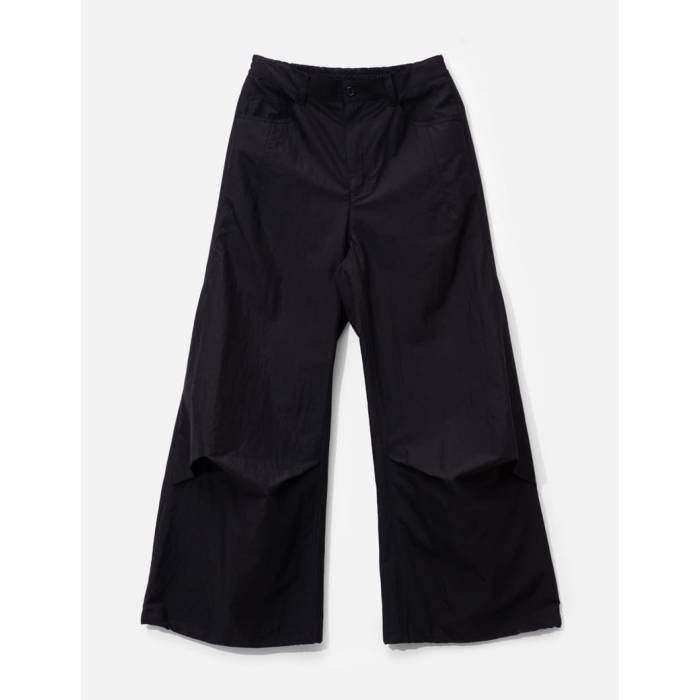 Songzio 【 Bias Drape Flare Pants Men Black 】 メンズ 黒色 ブラック