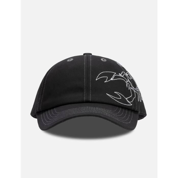 Butter Goods 【 Scorpion 6 Panel Cap Men Black 】 キャップ 帽子 メンズ 黒色 ブラック