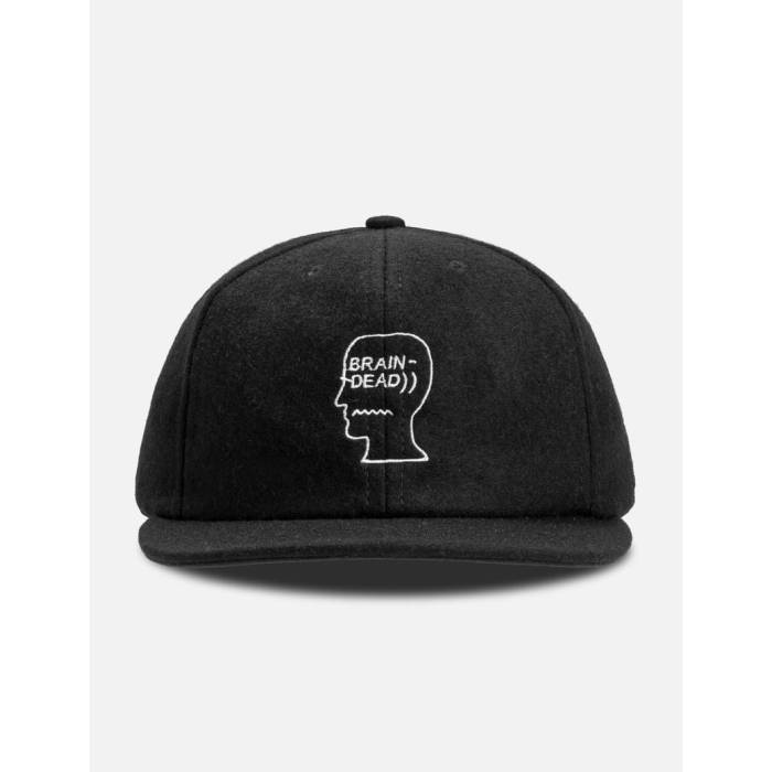 Brain Dead 【 Flannel Logohead 6 Panel Hat Men Black 】 メンズ 黒色 ブラック