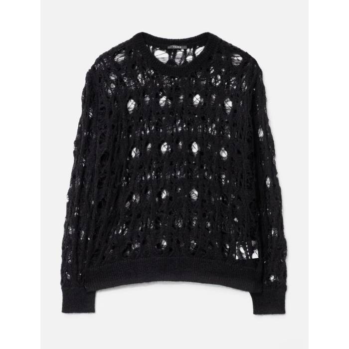 Taakk 【 Lame Mohair Knit Men Black 】 ニット メンズ 黒色 ブラック