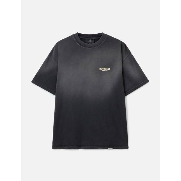 Represent  クラブ Tシャツ メンズ 黒色 ブラック