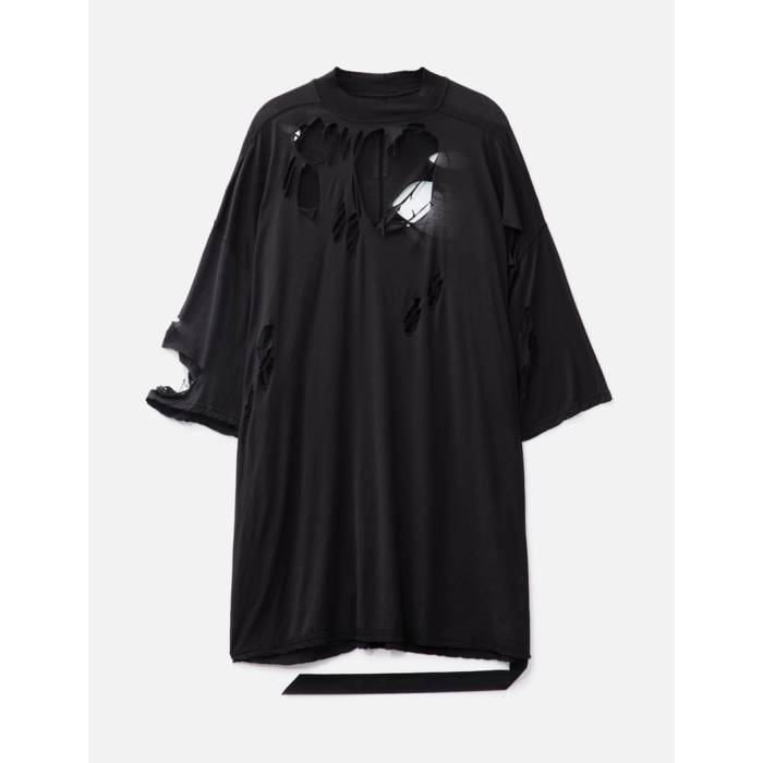 リック・オウエンス・ダークシャドウ Rick Owens Drkshdw 【 Hollywood Tommy T In Cotton Gauze Jersey Men Black 】 ジャージ メンズファッション トップス Tシャツ カットソー メンズ 黒色 ブラック