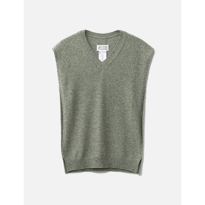 メゾンマルジェラ Maison Margiela 【 Stole Unisex Sage Green 】 メンズファッション トップス ベスト ジレ ユニセックス green 緑・..