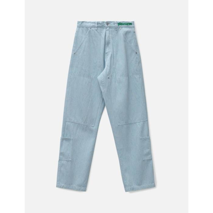 プレジャーズ Pleasures 【 Ultra Work Jeans Men Light Indigo 】 ultra ウルトラ ジーンズ メンズ 藍色・インディゴ