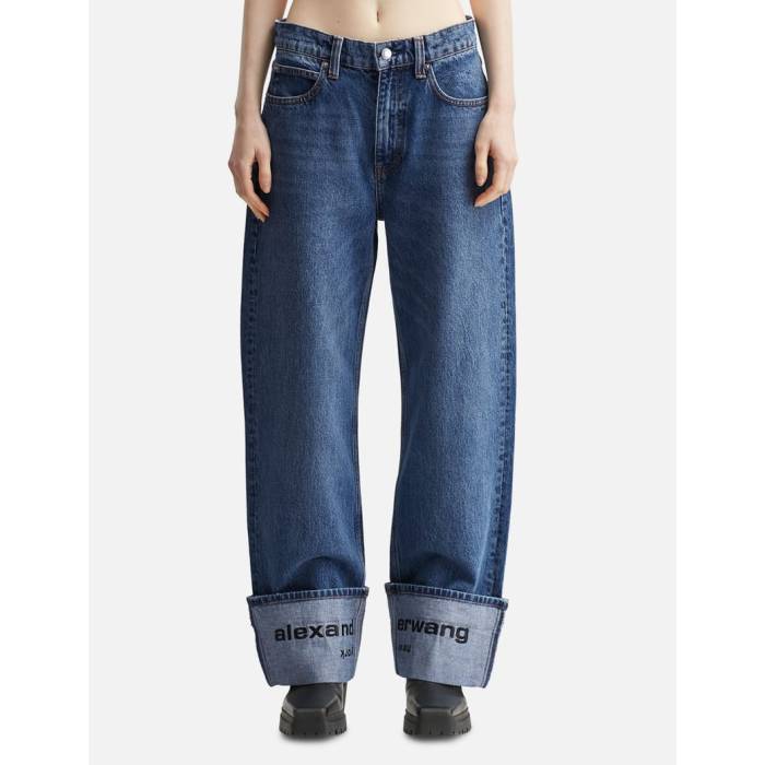 ブランド名T By Alexander Wang性別Women(レディース)商品名Logo-Embroidered Mid-Rise Jeansカラー・Vintage Medium Indigo