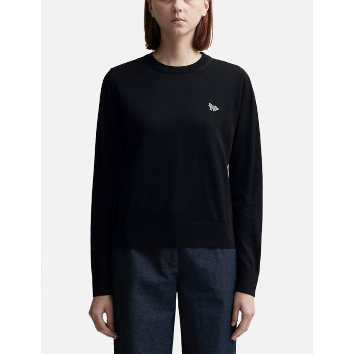 �� Baby Fox Patch Regular Jumper Women Black �� �ե��å��� ��ǥ����� ���� �֥�å�