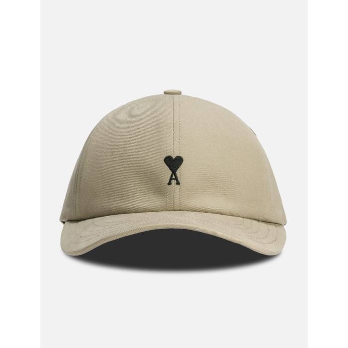 アミ Ami 【 Cotton De Coeur Embroidery Cap Unisex White Coffee 】 キャップ 帽子 バッグ 小物 ブラ..