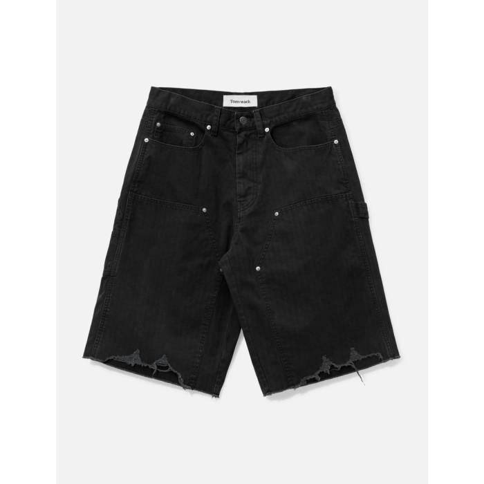 ブランド名Tonywack性別Men(メンズ)商品名Hand Distressed Hbt Double Knee Shortsカラー・Faded Black
