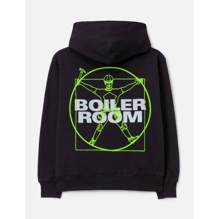 Rakuten - プレジャーズ Pleasures 【 X Boiler Room Workman Hoodie Men Black 】 フーディー パーカー メンズ 黒色 ブラック