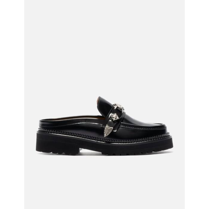 Toga Pulla 【 Vibram Metal Loafer Women Black 】 メタル ローファー シューズ レディース 黒色 ブラック