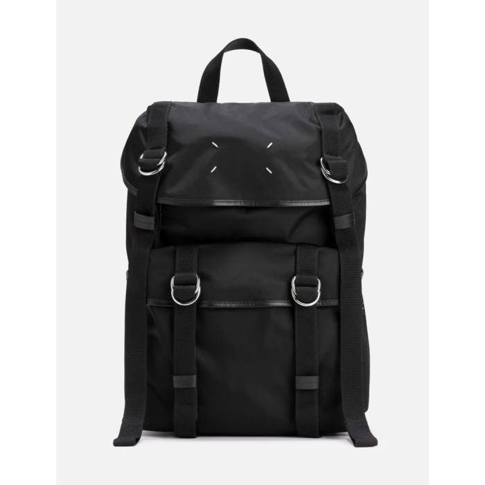 �᥾��ޥ른���� Maison Margiela �� High Tech Medium Backpack Men Black �� �ϥ� �ƥå� �Хå��ѥå� �Хå� ���å����å� ��� ���� �֥�å�