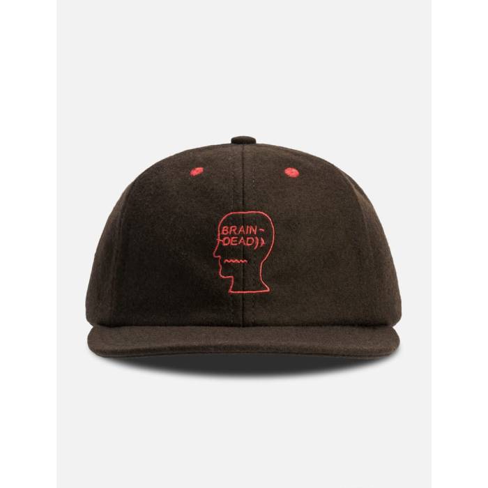 Brain Dead 【 Flannel Logohead 6 Panel Hat Men Brown 】 メンズ 茶色 ブラウン