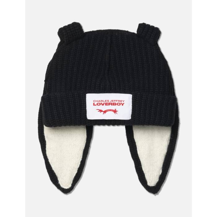 ブランド名Charles Jeffrey Loverboy性別Unisex(ユニセックス)商品名Chunky Rabbit Beanieカラー・Black/ Ecru