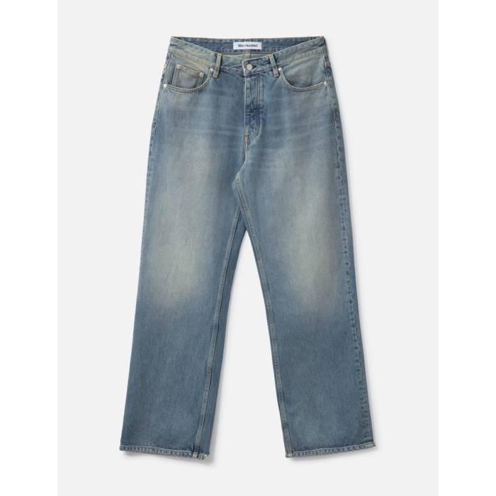 Won Hundred 【 Genoa Broken Medium Blue Men Broken Medium Blue 】 青色 ブルー メンズ 青色 ブルー