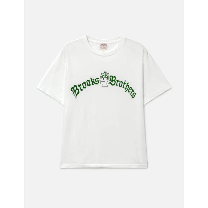 Brain Dead 【 X Brooks Brothers California Tubular T-Shirt Men White 】 ブルックス カリフォルニア チューブラ Tシャツ メンズ 白色 ホワイト