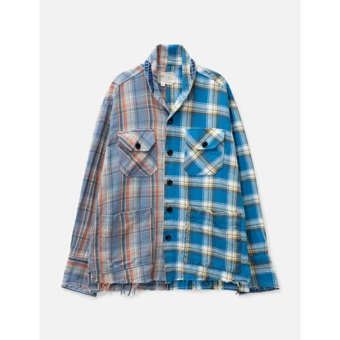 ブランド名Greg Lauren性別Men(メンズ)商品名Shawl Collar Boxy Shirtカラー・Sunset Sky/ Ocean
