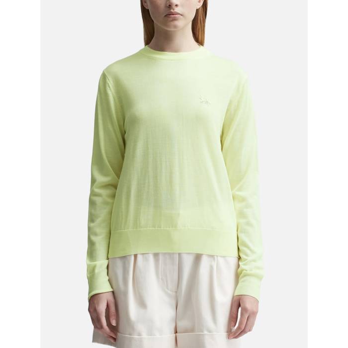 �� Baby Fox Patch Regular Jumper Women Lemonade �� �ե��å��� ��ǥ�����