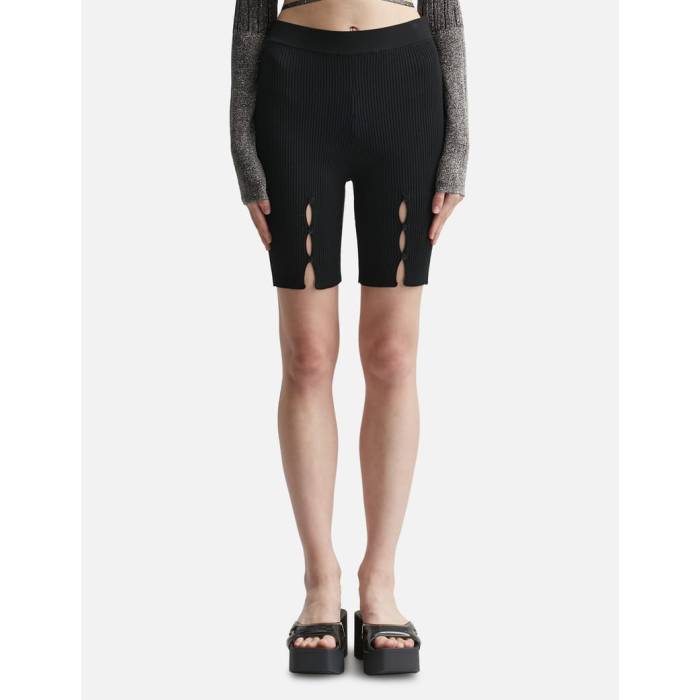 Ester Manas �� Multi Button Knit Cyclist Women Black �� �˥å� ��ǥ����� ���� �֥�å�