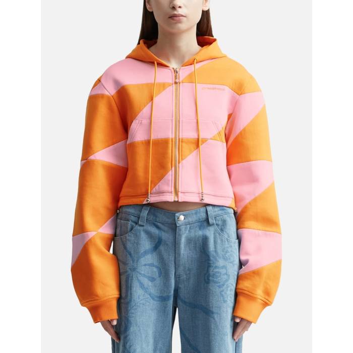 Private Policy  Crop クロップ Jacket ジャケット レディース orange 橙・オレンジ pink ピンク