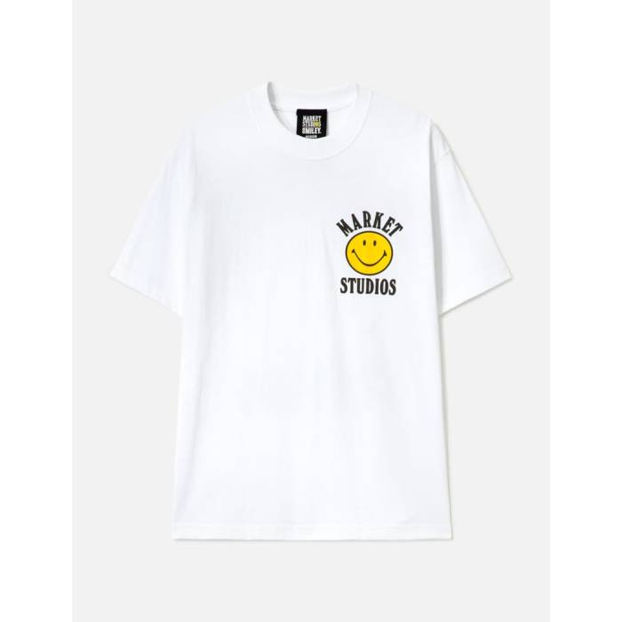 Market  ダウン Tシャツ メンズ 白色 ホワイト
