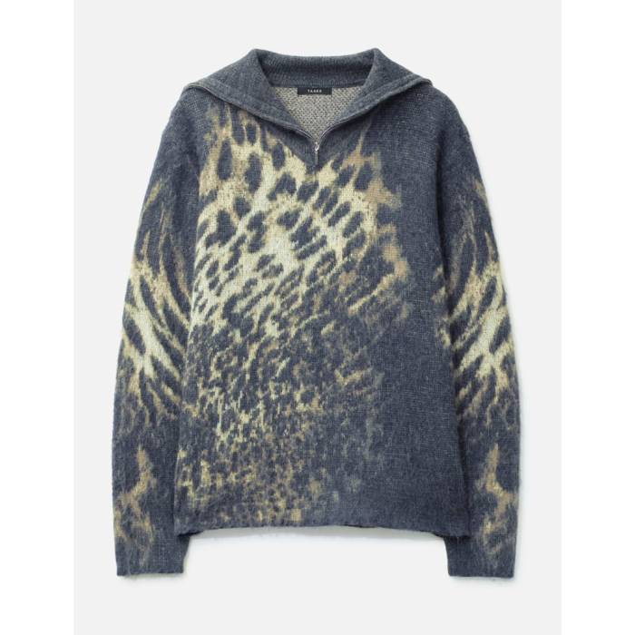 Taakk 【 Leopard Knit Men Multi 】 ヒョウ柄 レオパード ニット メンズ