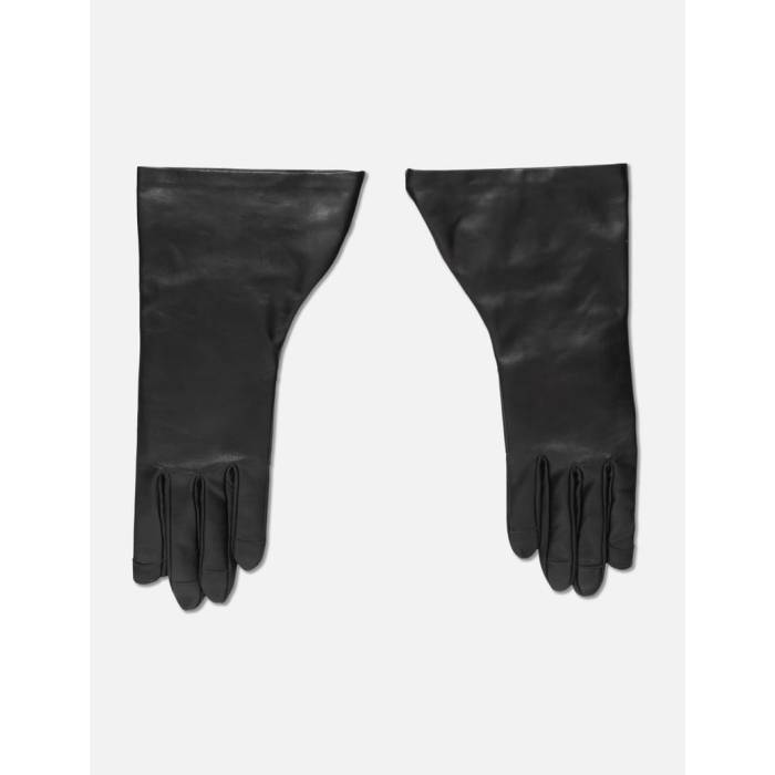 リックオウエンス Rick Owens 【 Gleam Gloves Men Black 】 手袋 メンズ 黒色 ブラック