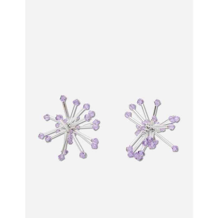 Helena Thulin 【 Allium Cepa Silver Minimus Earrings Women Silver/Violet 】 Silver 銀色・シルバー イヤリング レディース Silver 銀色・シルバー 紫・バイオレット