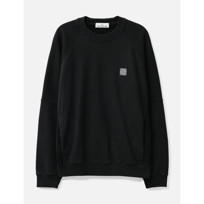 ���ȡ��󥢥����� Stone Island �� Compass Sweatshirt Men Black �� �������å� �ȥ졼�ʡ� ��󥺥ե��å���� �ȥ�...