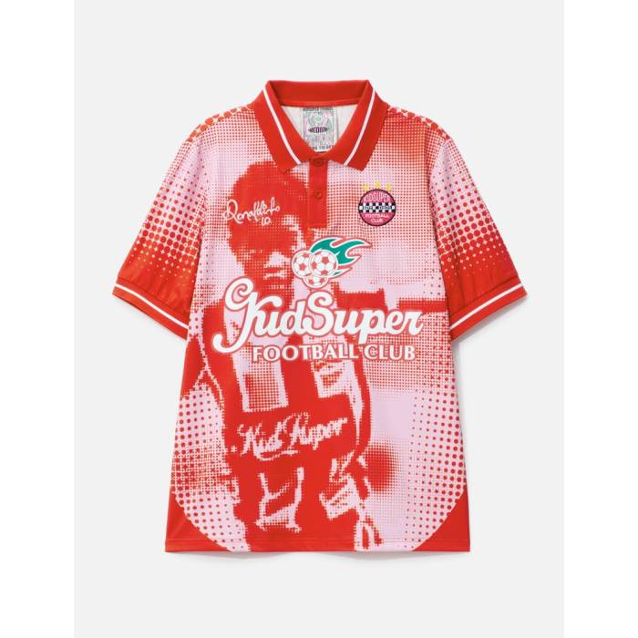 Kidsuper 【 X Ronaldinho Soccer Jersey Unisex Red 