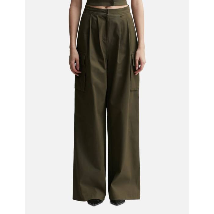 【 Pants With Double Belt Women Amazonia 】 ベルト レディース