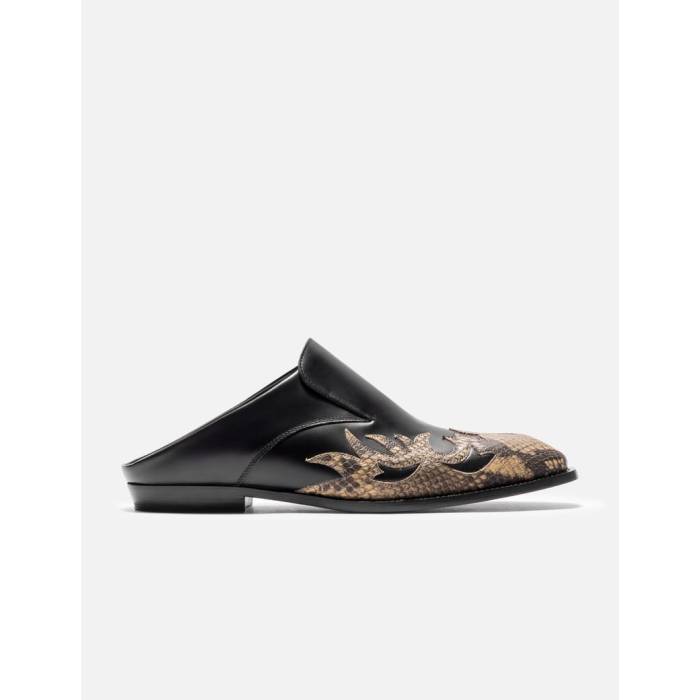Dries Van Noten 【 Cowboy Babouche Men Black �