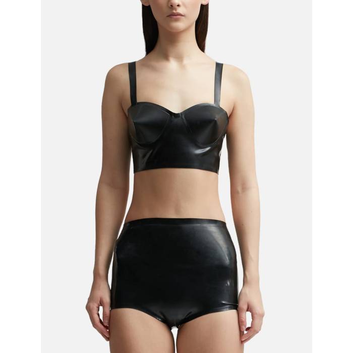�᥾��ޥ른���� Maison Margiela �� Latex Bra Women Black �� ��ǥ����� ���� �֥�å�