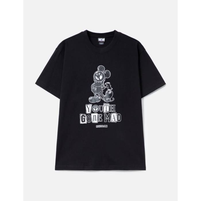 Babylon 【 Youth Gone Mad T-Shirt Men Black 】 子供用 Tシャツ メンズ 黒色 ブラック