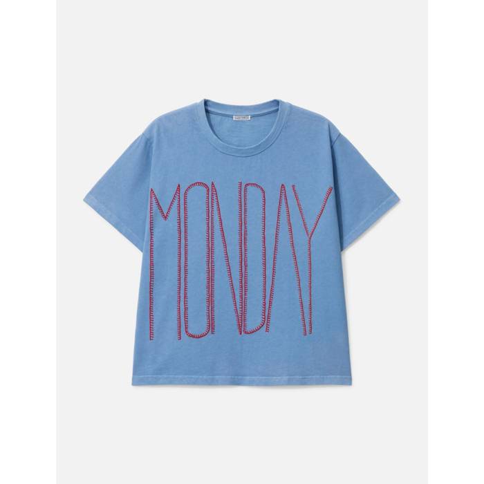 Glass Cypress 【 Blue Monday T-Shirt Men Blue 】 青色 ブルー Tシャツ メンズ 青色 ブルー