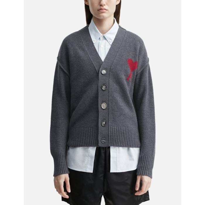 楽天市場】グレー カーディガン（ブランドアミ）（メンズファッション