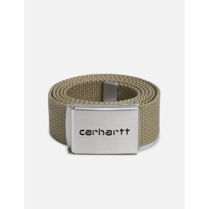 Carhartt Work In Progress 【 Clip Belt Chrome Men Leather 】 ベルト メンズ レザー