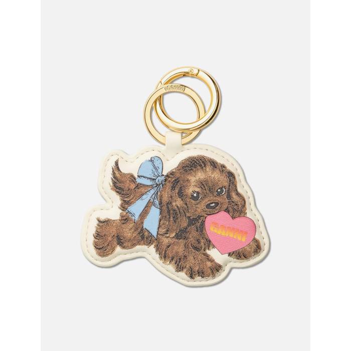 가니 Ganni [ Puppy Keyring Women Tobacco Brown ] 여성 담배 갈색 브라운