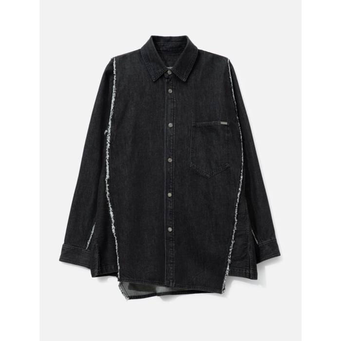 Songzio 【 Polyptych Embroidered Denim Shirt Men L.grey 】 デニム メンズ